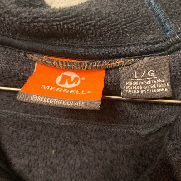 Merrell Men's Dark Gray Zip-Up Sweater - Picture 2 of 4